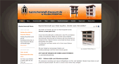 Desktop Screenshot of kaninchenstall-discount.de